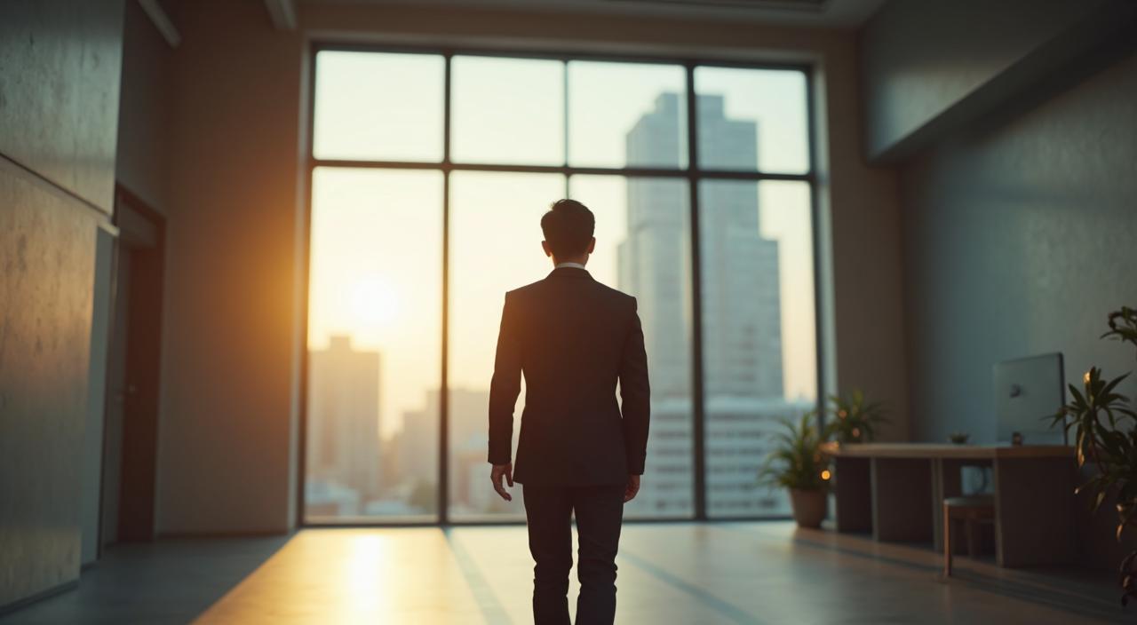 悩みから抜け出し、自分に合ったキャリアと環境へ向かって歩き出すビジネスパーソンのイメージ