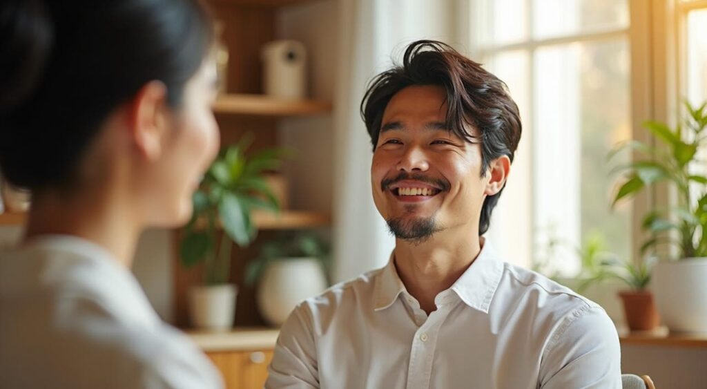 AGA薬の副作用の恐怖から解放され、サロンのトータルケアで自然な発毛を目指す男性